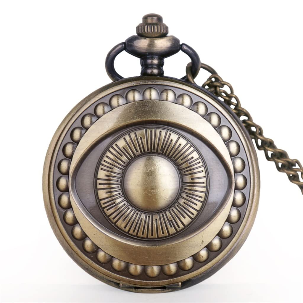 Reloj de cuarzo vintage y reloj de bolsillo con correa de diseño clásico unisex