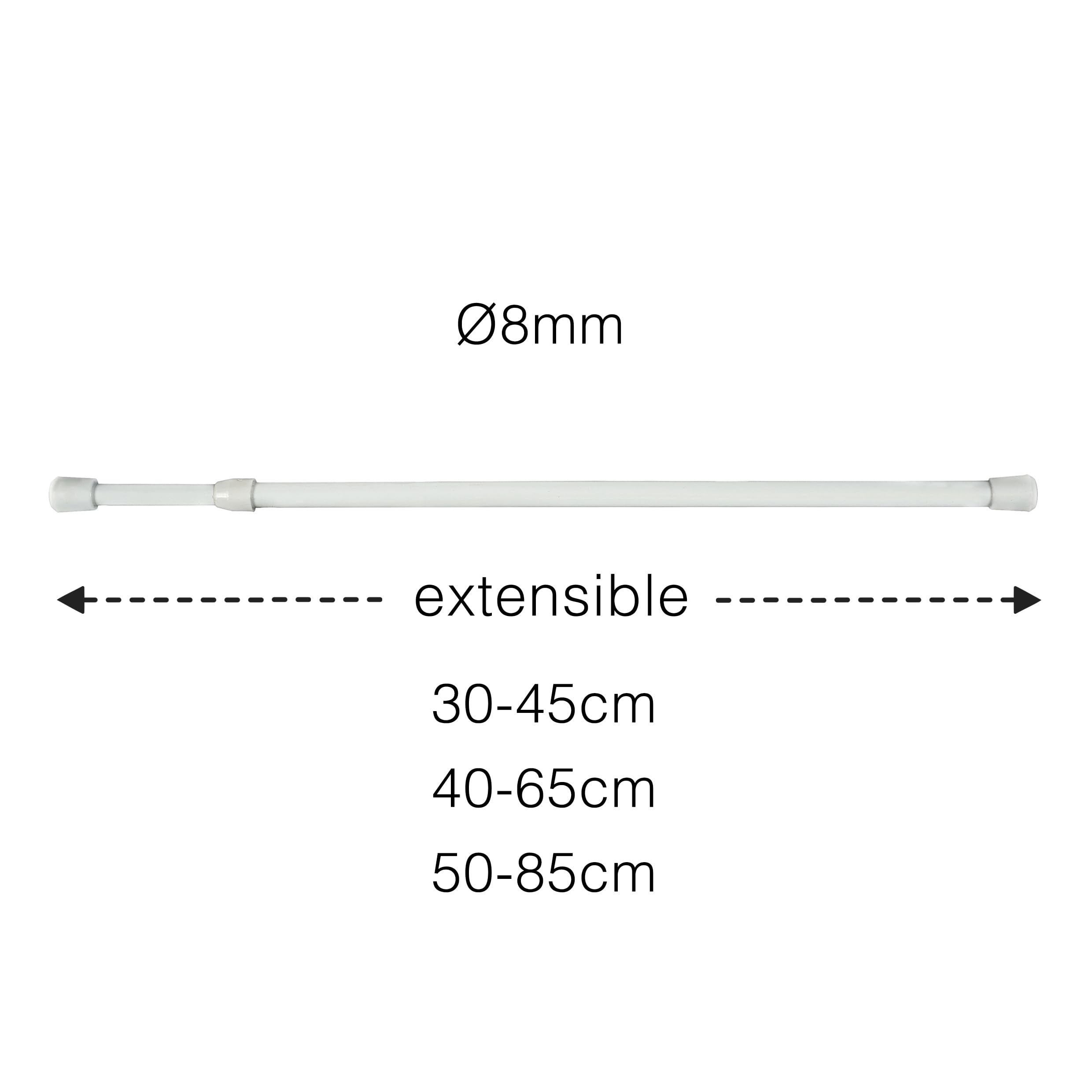 2 x 8mm Thread Retainers White 50-85cm, Colourful - Image 3