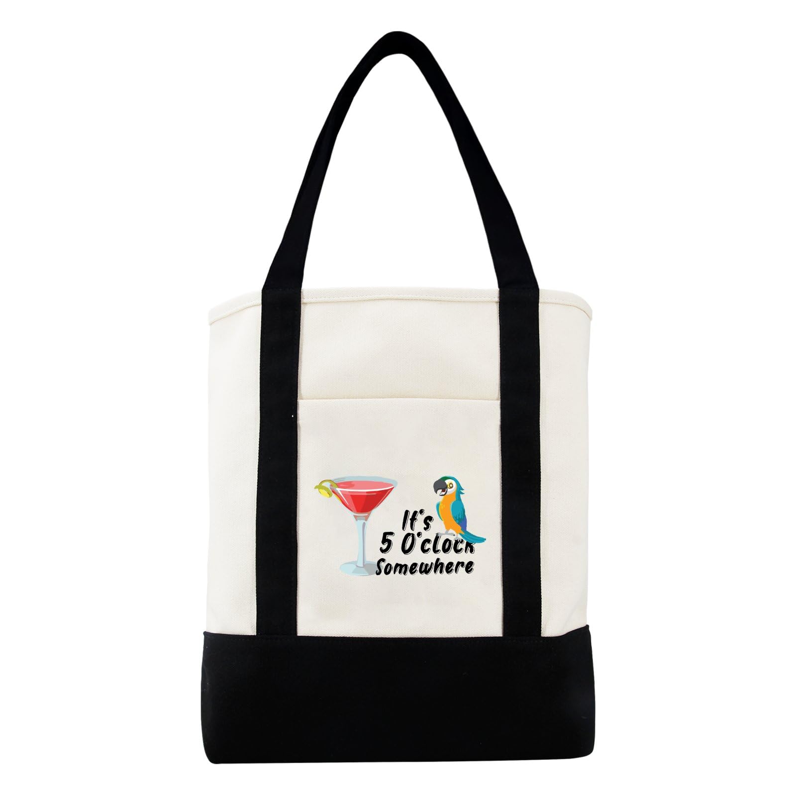 Jimmy Music Buffett Accessories Hats Its 5 Oclock Some Where funny canvas tote bag canvas tote bags Lightweight Reusable Grocery Shopping Cloth Bags