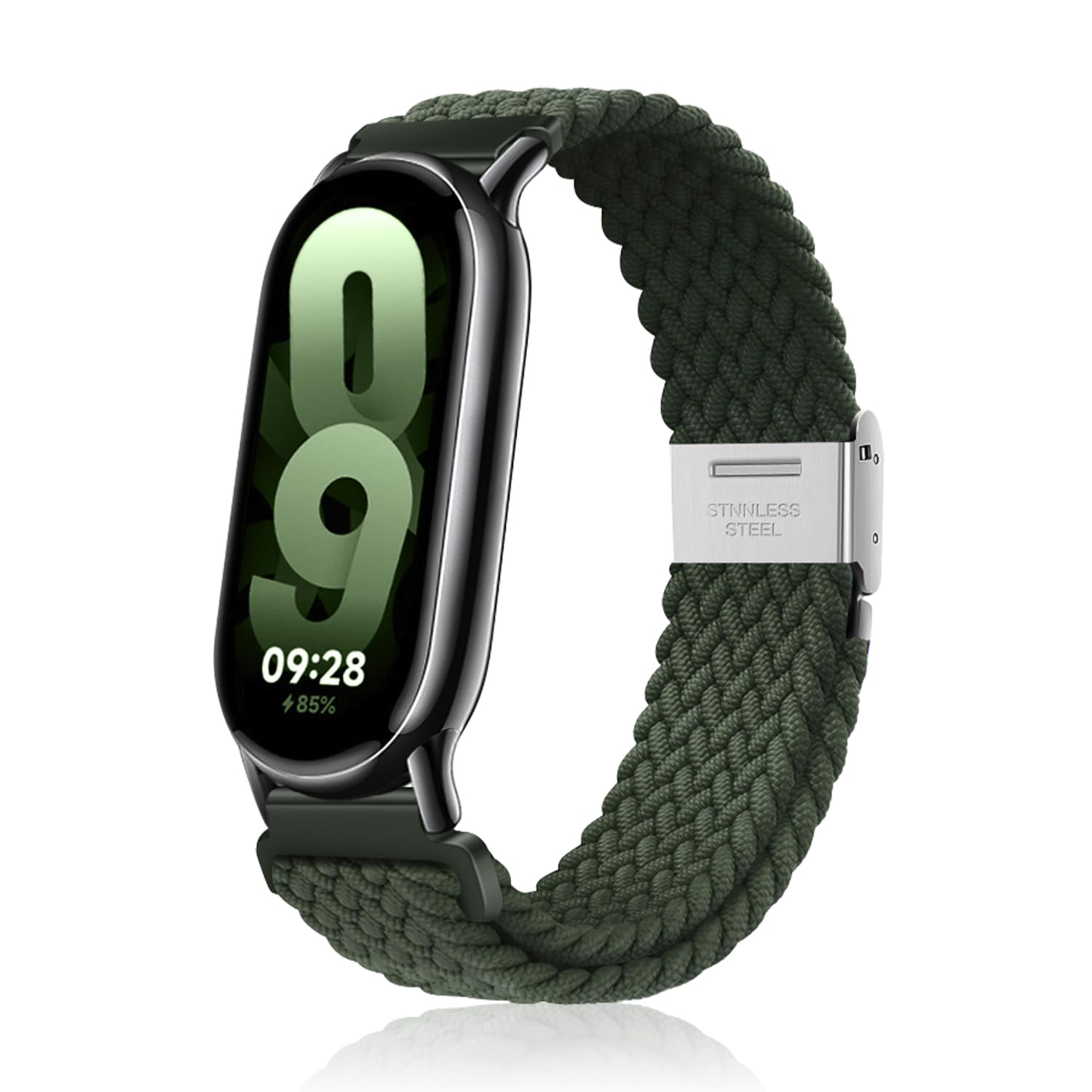 AidorMax 3 Pièces Bracelet Tressé Compatible Xiaomi Smart Band 9 / 8 - Élastique Réglable