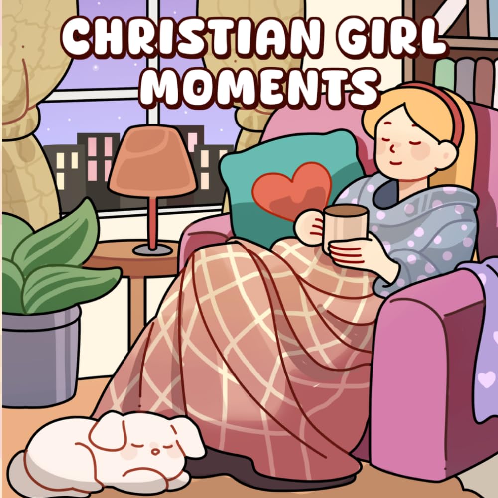 Christian Girl Moments: A Cozy Coloring Book with Beautiful Scenes and Inspiring Scripture to Help You Relax, Reflect, and Grow Closer to God for Adults and Teens