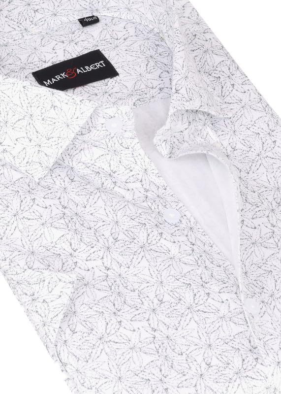 Image of MARK & ALBERT Mens Half Sleeves Printed Shirt