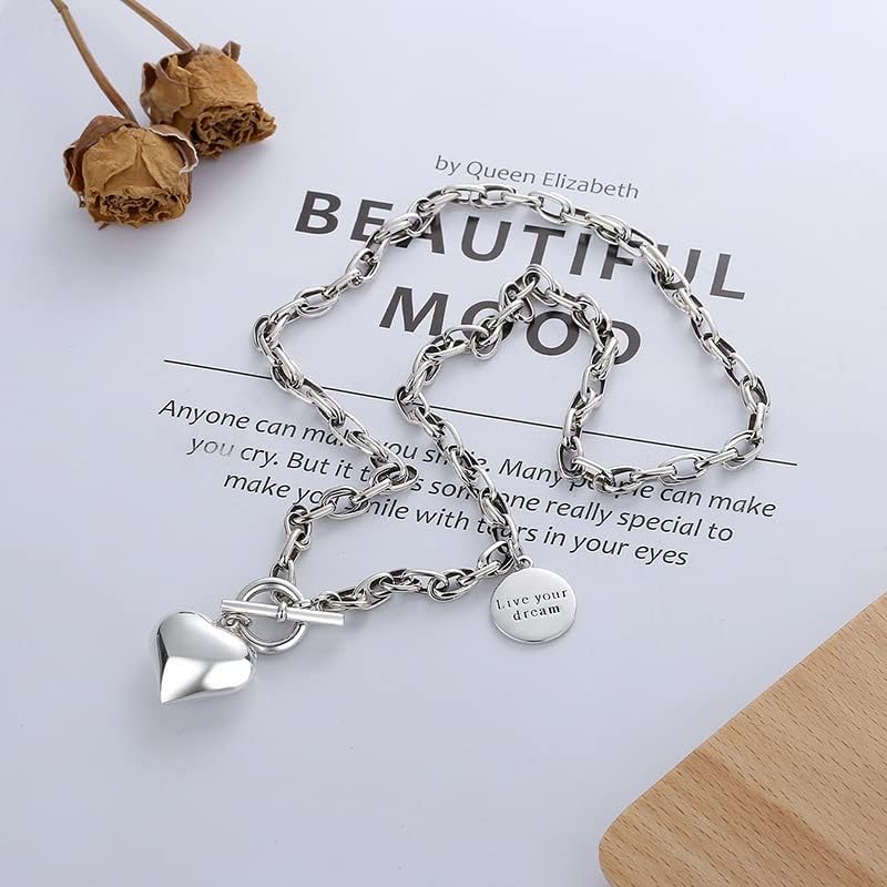 NONNYL S925 Necklace Gift for Women Wife, Womens Pendant Jewelry Wedding Anniversary, Sterling Silver Girlfriend Birthday Gifts for Her, Pendants Necklaces for Christmas Mom Gifts