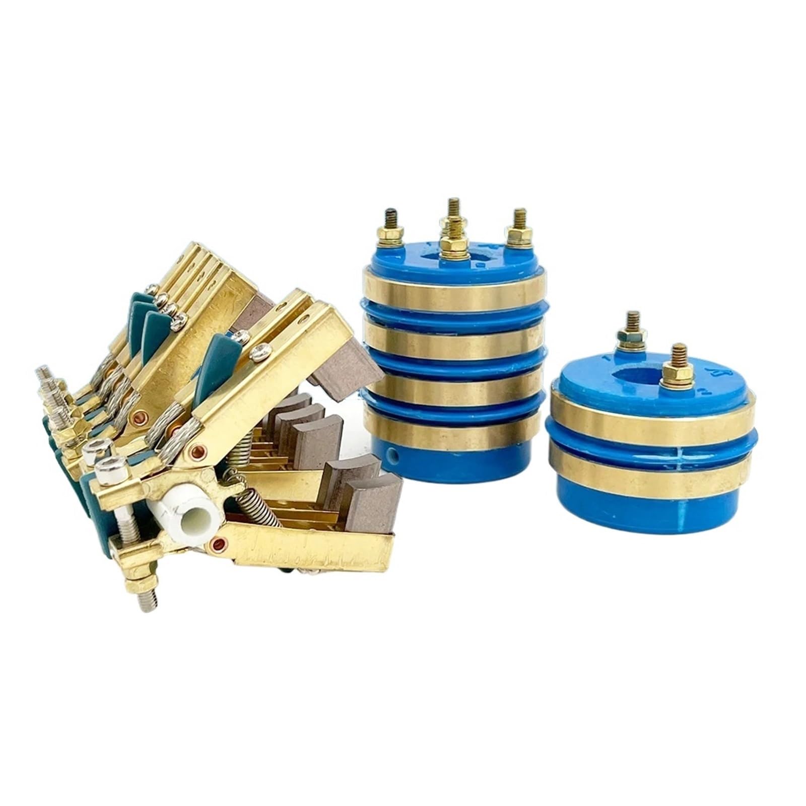 MIKFOL 1 Uds 20x50x59-4 20x50x34-2 Anillo Deslizante Conductor Cobre máquina de Embalaje rotativa colector 6x12 Cepillo de Carbono (Color : 20x50x59-4 J204)