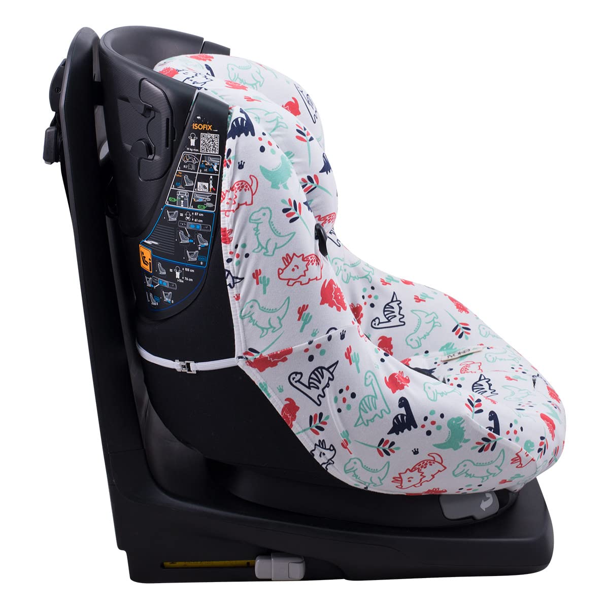 JYOKO Kids Housse pour siège Auto bébé en Coton Compatible avec Bébé Confort AxissFix (Dino Party)