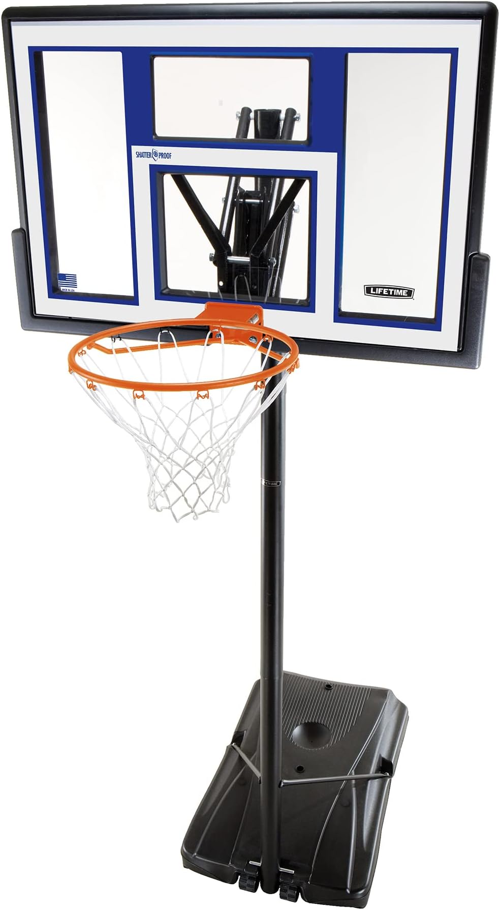- Portable Basketball Hoop 90168 48-inch Polycarbonate Backboard System