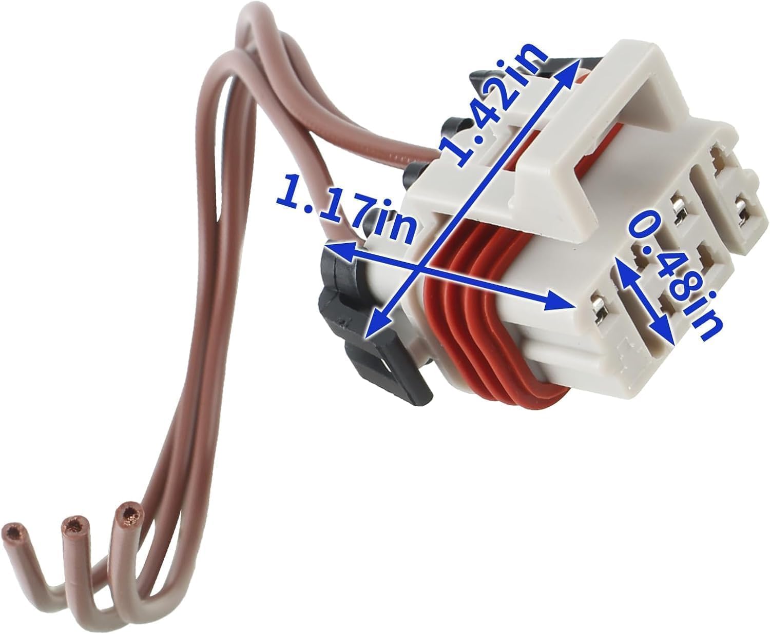 MOTOALL 224-396-007 Headlight Turn Signal Harness for Freightliner Columbia 224396007 with Blue Heat Shrink Butt Connectors