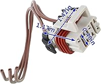 Vista 8 de MOTOALL 224-396-007 Arnés de señal de giro de faros para Freightliner Columbia 224396007 con conectores a tope termocontraíbles azules