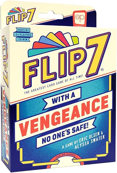 Flip 7: with a Vengeance Kartenspiel | Standalone Press-Your-Luck-Spiel | Take-that-Aktionskarten | Schnelles Familien- und Partyspiel ab 8 Jahren - 1
