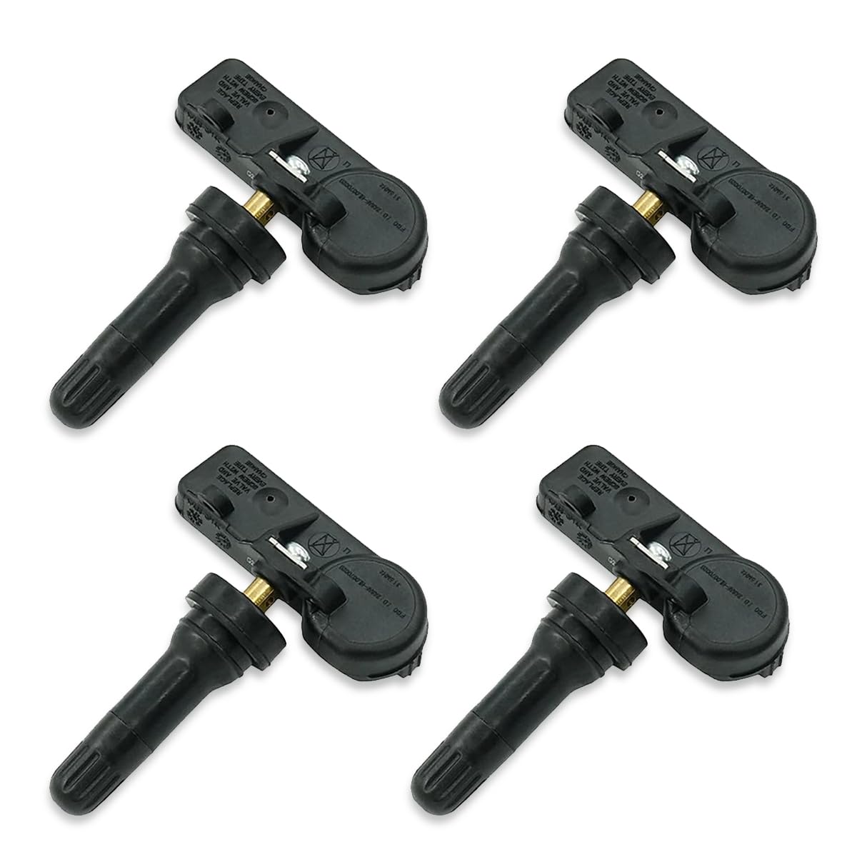 TPMS Tire Pressure Sensors Kit 315MHz 4PCS fits for Lincoln MKS MKT MKX MKZ Ford Escape Edge Expedition Explorer Flex Focus F-150 Fusion Mustang Ranger Taurus Mazda Mercury 05-11 6F2Z1A189A 7L1Z1A189A