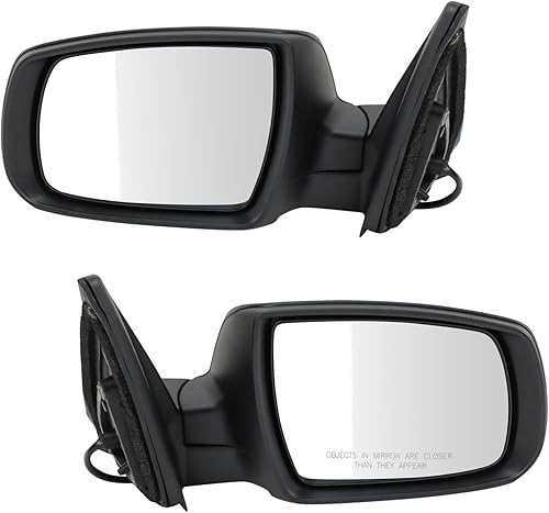 Miniatura 10 de Juego de espejos retrovisores laterales manuales cromados y negros, par izquierdo y derecho para camión de la serie F
