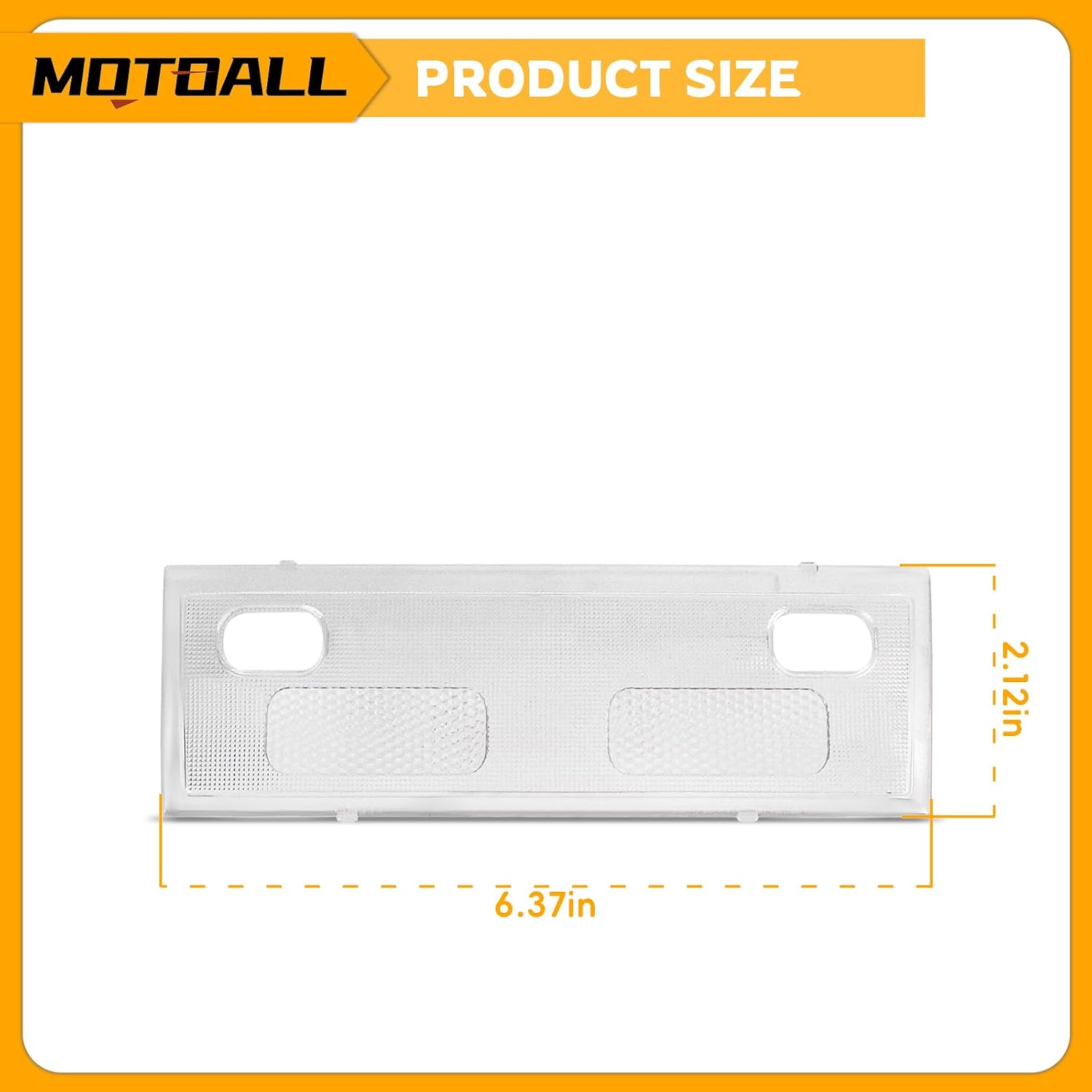 MOTOALL Clear Lens Cover 15911049 for 2007-14 Chevy Silverdo Sierra Tahoe Map Dome Light
