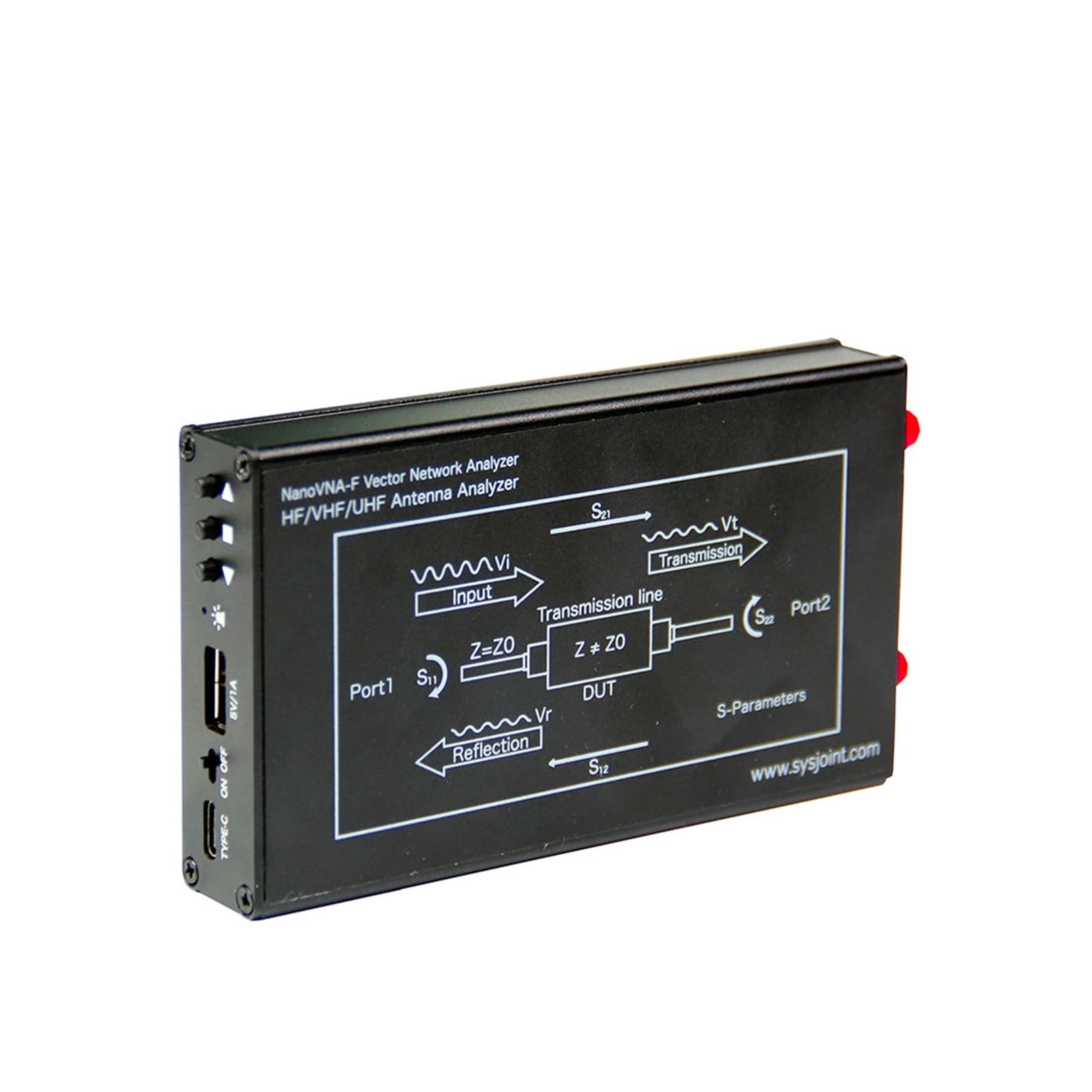 Analizador de espectro, Analizador de antenas red vectores 3GHz con parámetros S pantalla táctil 4.3 pulgadas, duplexer, relación onda pie voltaje, fase, retraso(Kit1)