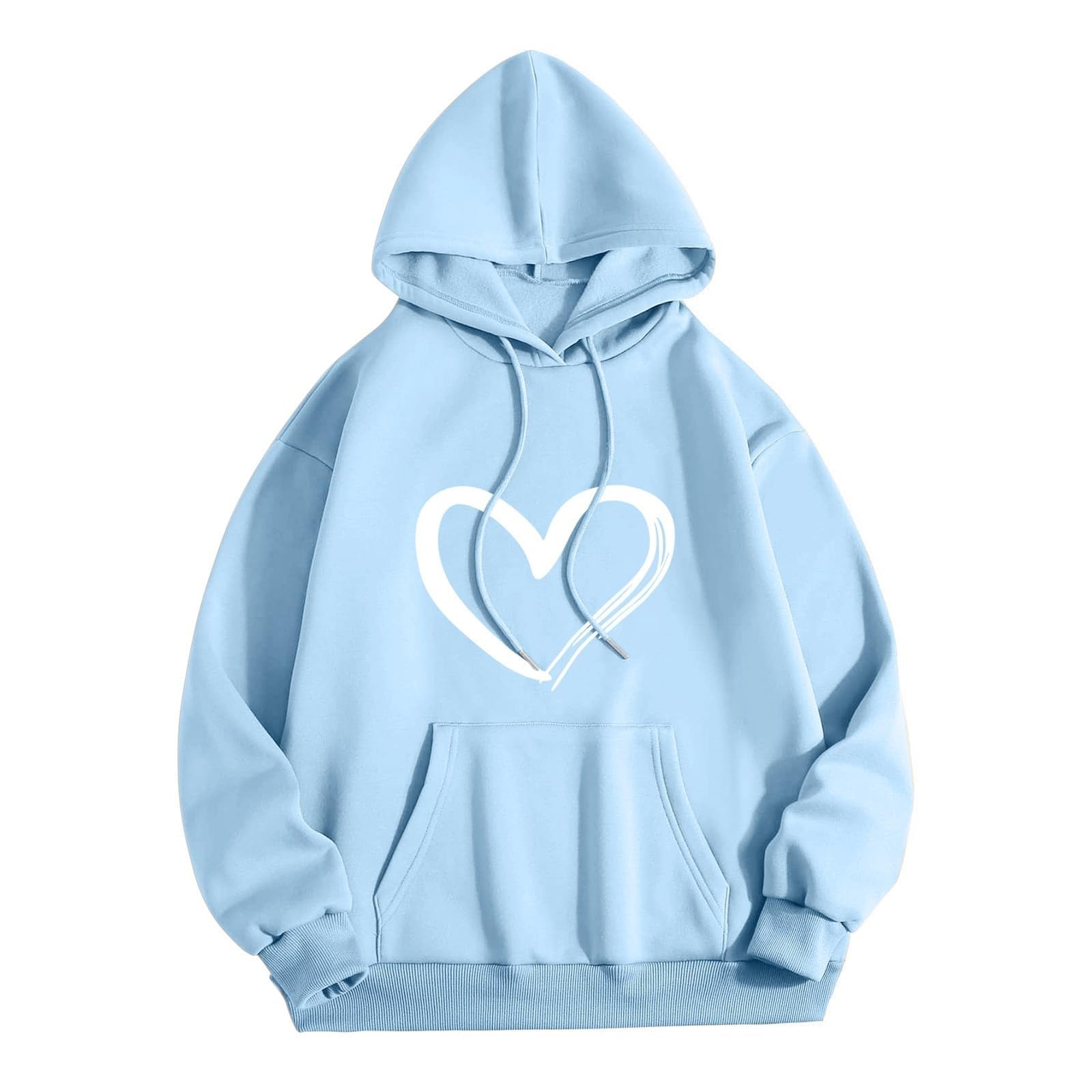 HOOUDO Sale Angebote Blitzangebote BE THE Light Lässiges Langarm-Kapuzenpullover für Damen Hose Damen Strickjacke Lila Damen Pullover Selber Gestalten Weisser Sweatshirt Da Sale Angebote Bestellung