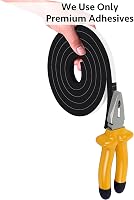 YIMIKI Öntapadós Habszalag 12x6mm Tömítőszalag 10m Ajtó Ablak Hangszigetelés - 12 x 6mm x 10M, Black 3