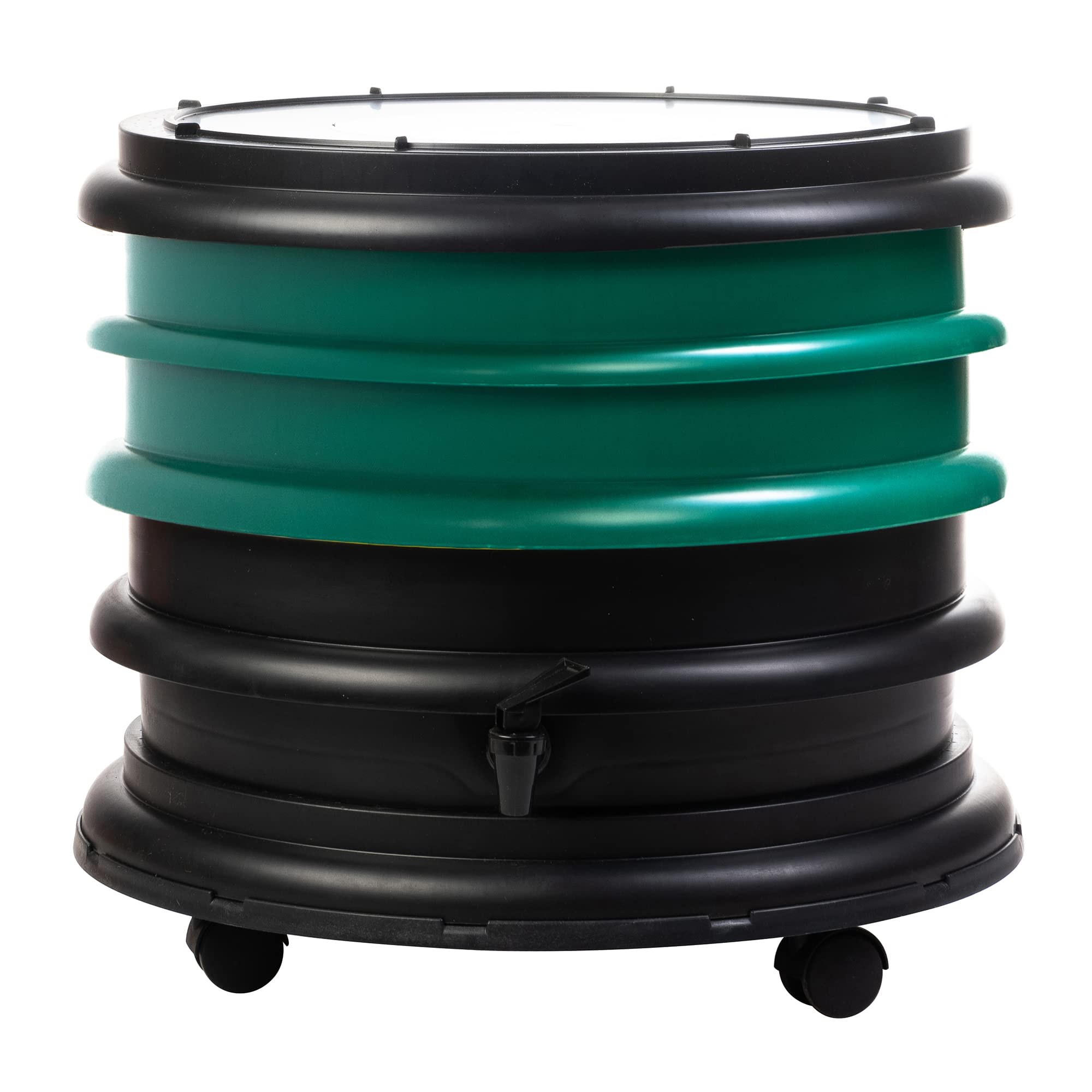 Wormbox Dark Green | Wormery Worm Farm Composter 2 Trays | 32 Liters | Organic Waste Compost, Make Your Worm Castings