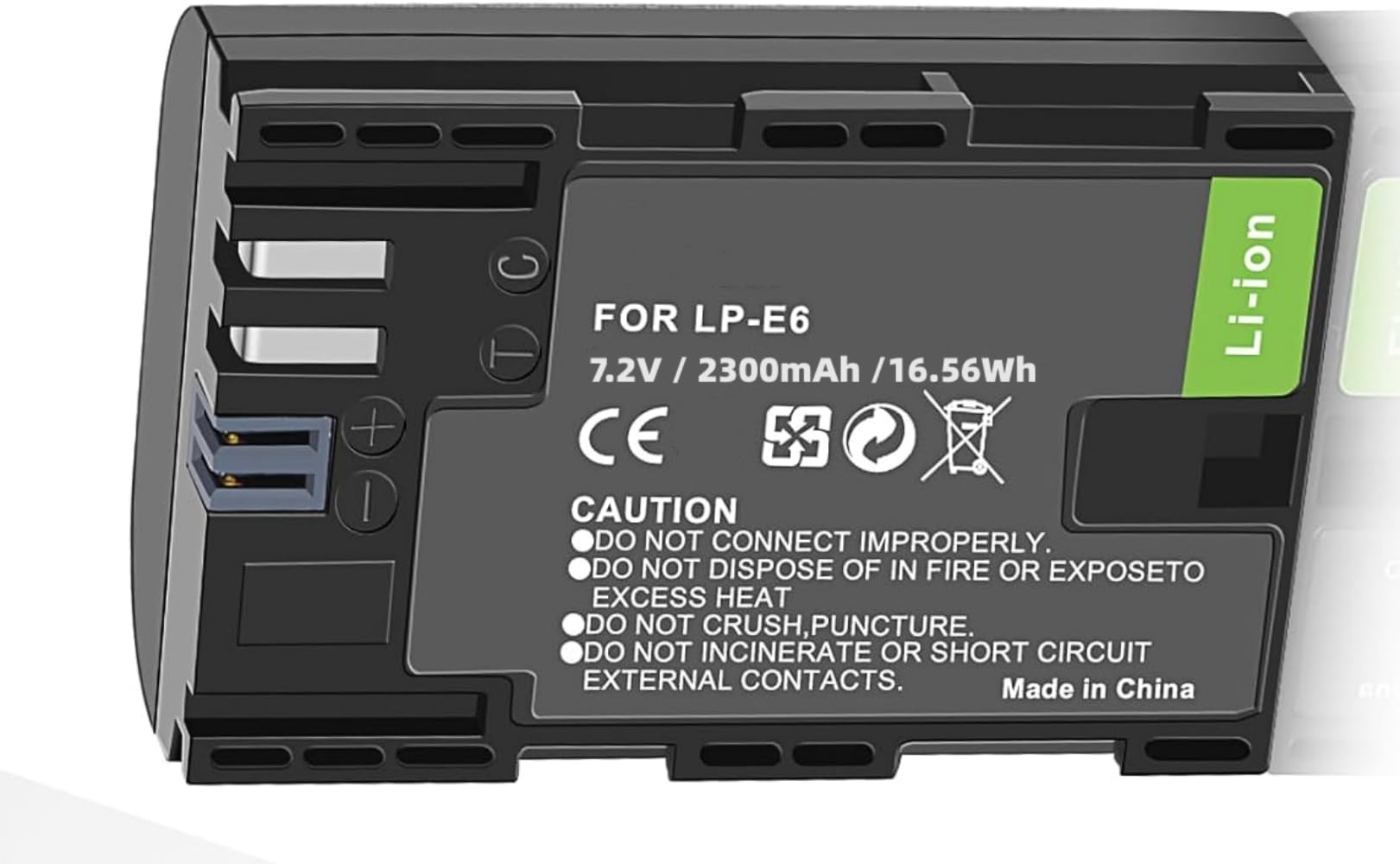 Batería LP-E6 de 2300mAh para cámaras EOS R5 R6 R7 y EOS 5D Mark II III IV 4