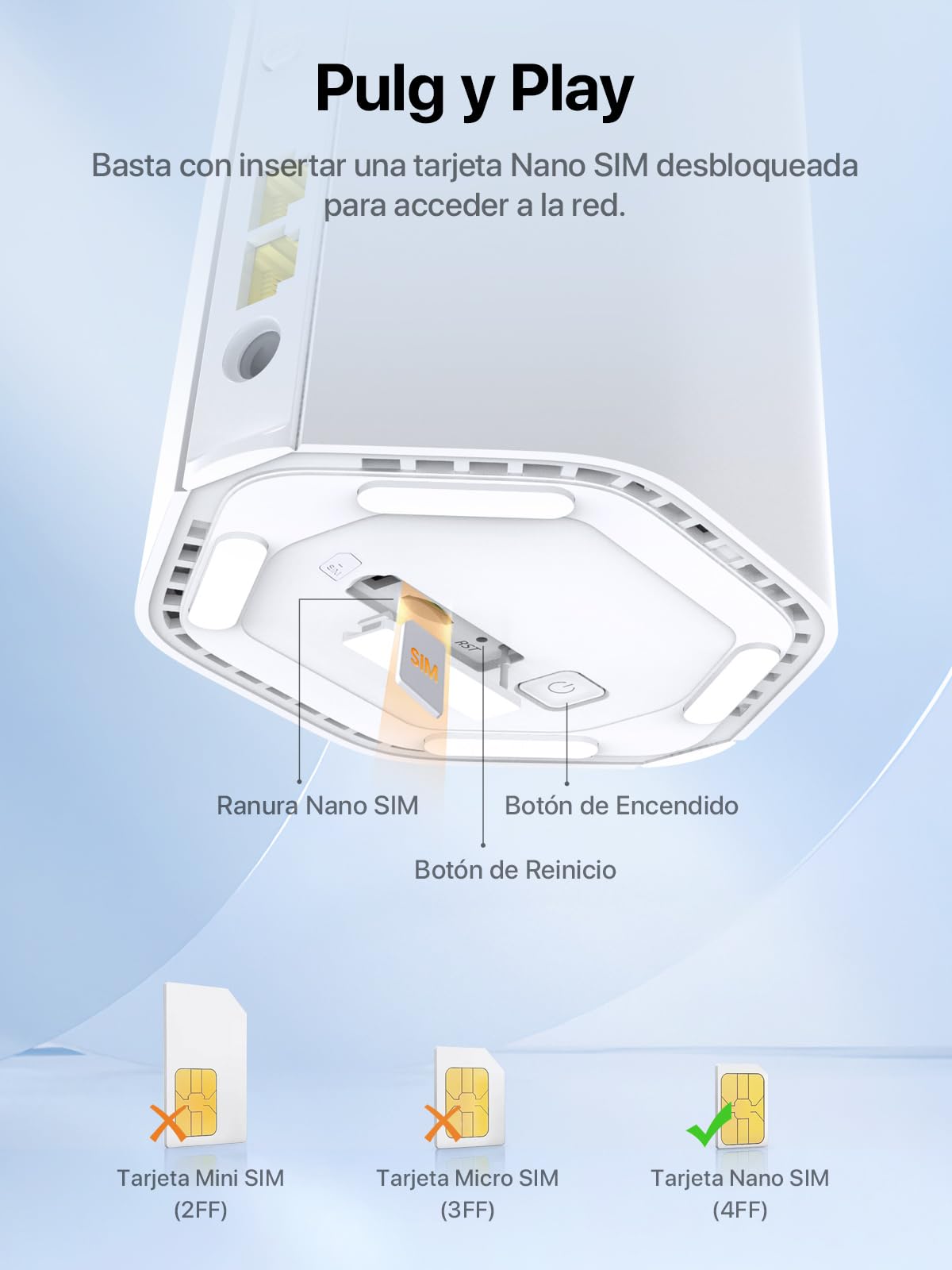 Tenda 5G01 - Router 5G SIM WiFi 6 1500Mbps, Módem 5G/4G LTE con Doble Banda, Ranura Tarjeta Nano SIM, Plug & Play, Puerto Gigabit WAN/LAN, 6 Antenas Internas, Mesh Wi-Fi+, 5G NR Router | Nivel Básico