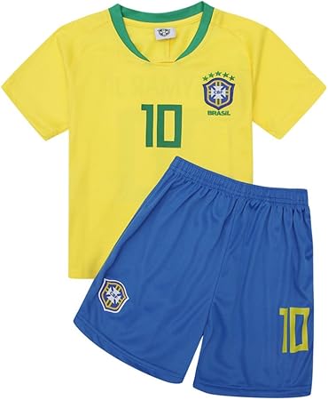 Amazon 子供用 サッカー ユニフォーム ブラジル Home 10番 ネイマール S ノーブランド ユニフォーム