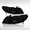 AUTOZENSATION Compatible with 2006-2011 Honda Civic 4DR Smoke Lens Headlights L  R Pair Headlamp