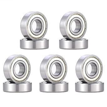 10pcs 6003ZZ 17x35x10mm 6003Z 6003 Deep Groove Ball Bearings Low Noise Double Shielded Bearing Steel