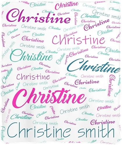 Miniatura 4 de Manta de bebé personalizada con nombre para niñas, mantas con nombre de bebé floral personalizadas para bebés, recién nacidos