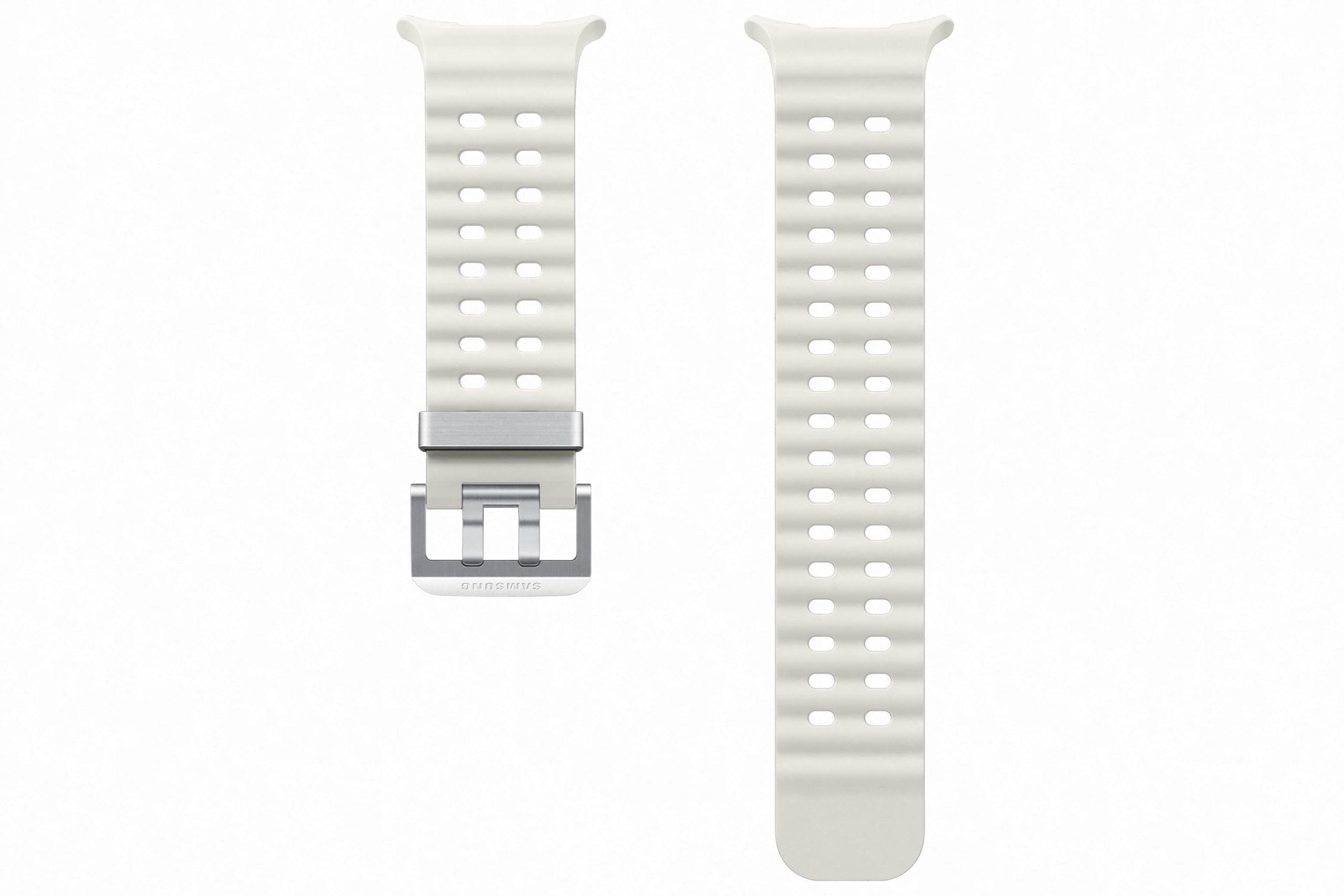 Samsung Marine Armband ET-SNL70 für die Galaxy Watch Ultra | Uhrenarmband, Sport Armband, Original Zubehör, elastisch, langlebig, guter Sitz, wasserbeständig, White