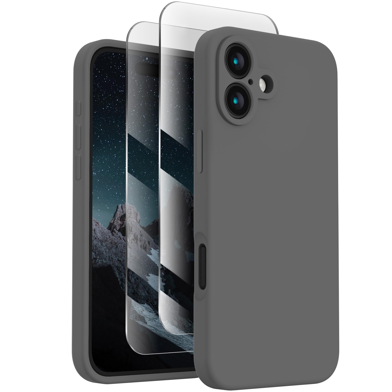 FireNova Designed for iPhone 16 Plus Case, 6.7", Space Gray