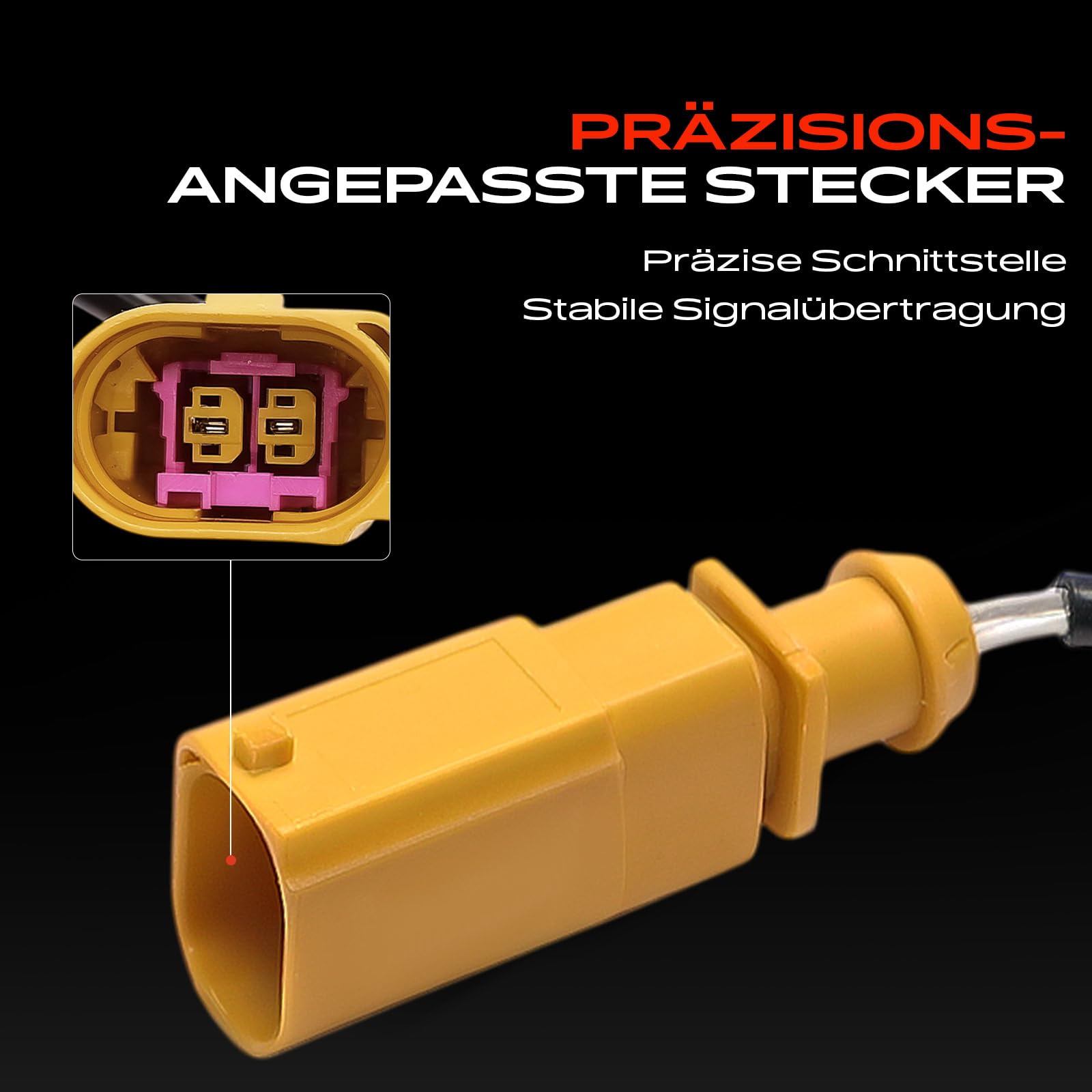 Frankberg Abgastemperatursensor 2-polig Kompatibel mit A6 4G2 4GC Allroad 4GH 4GJ Avant 4G5 4GD A7 Sportback 4GA 4GF Q5 8RB Van 8RB Replace# 4G0906088AB,4G0906088N