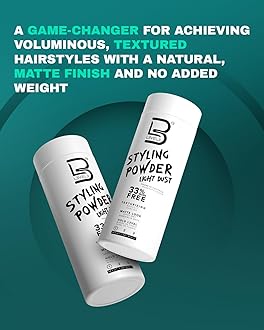 L3 Level 3 Styling Powder - Natural Look Mens Powder - Easy to Apply with No Oil or Greasy Residue (Small - 30 Grams, Light Hold)