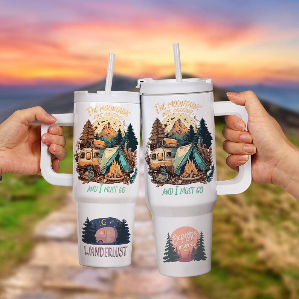 Amazon.com: PYD Life 2 Pack 40 OZ Sublimation Tumblers with