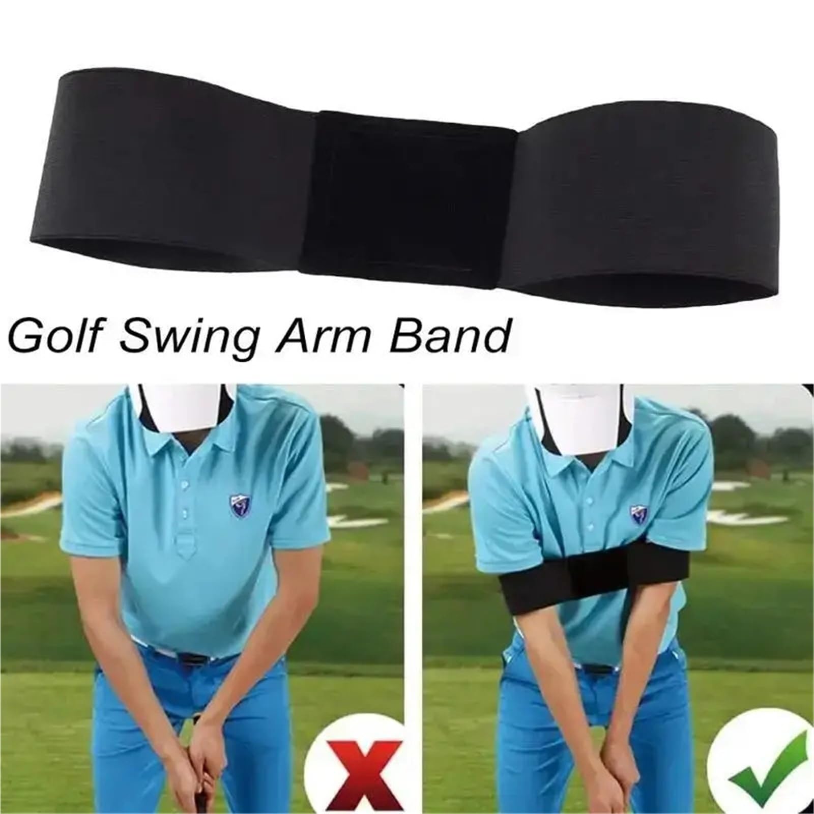 Golf Grip Trainer Juego de Entrenador Swing Golf 3 Piezas