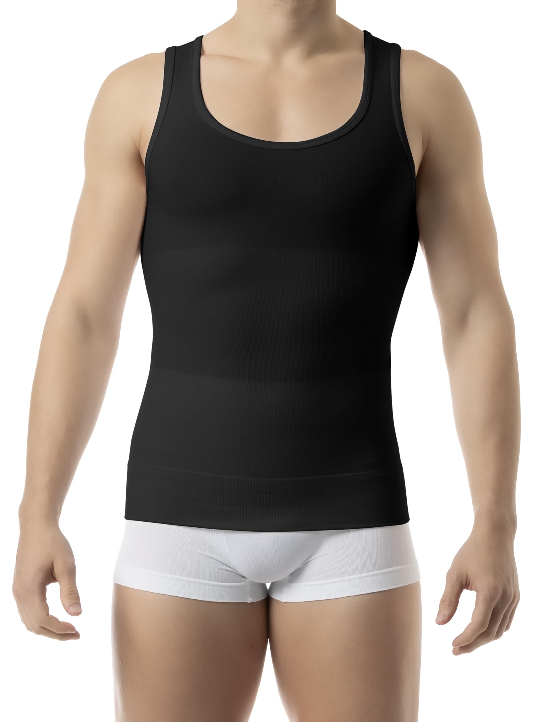 Compression Vest Men, Cotton Men's Shapewear Tummy Control, Made in Italy, 417