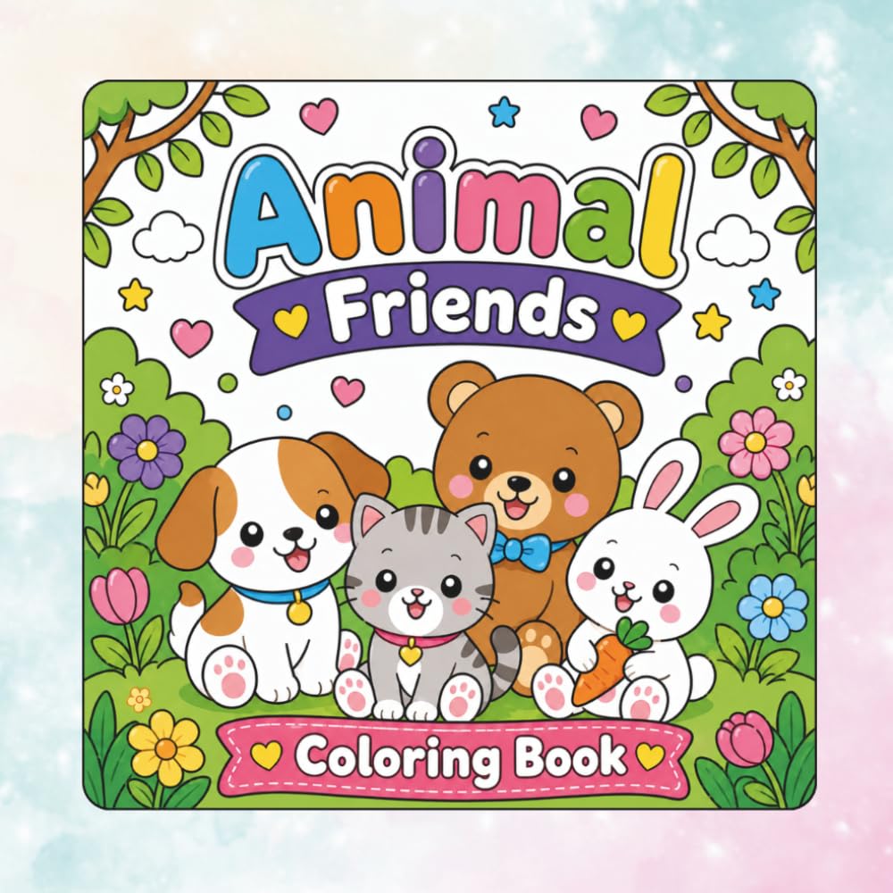 Animal Friends: Coloring Book
