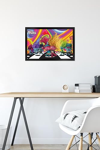 Miniatura 6 de Trends International Trolls Band Together - Póster de pared del universo, 14.72 x 22.37 pulgadas, versión enmarcada en negro