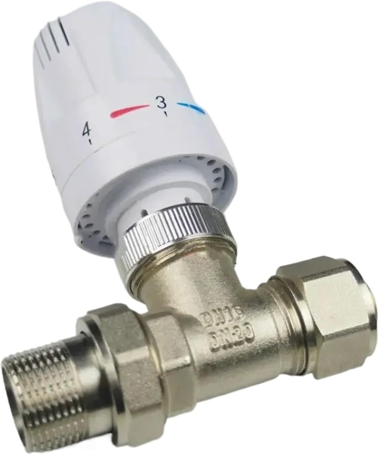 Thermostatic Radiator Valve Automatic Temperature Control Valve Straight Type DN15 DN20(Size:Straight valve DN20)