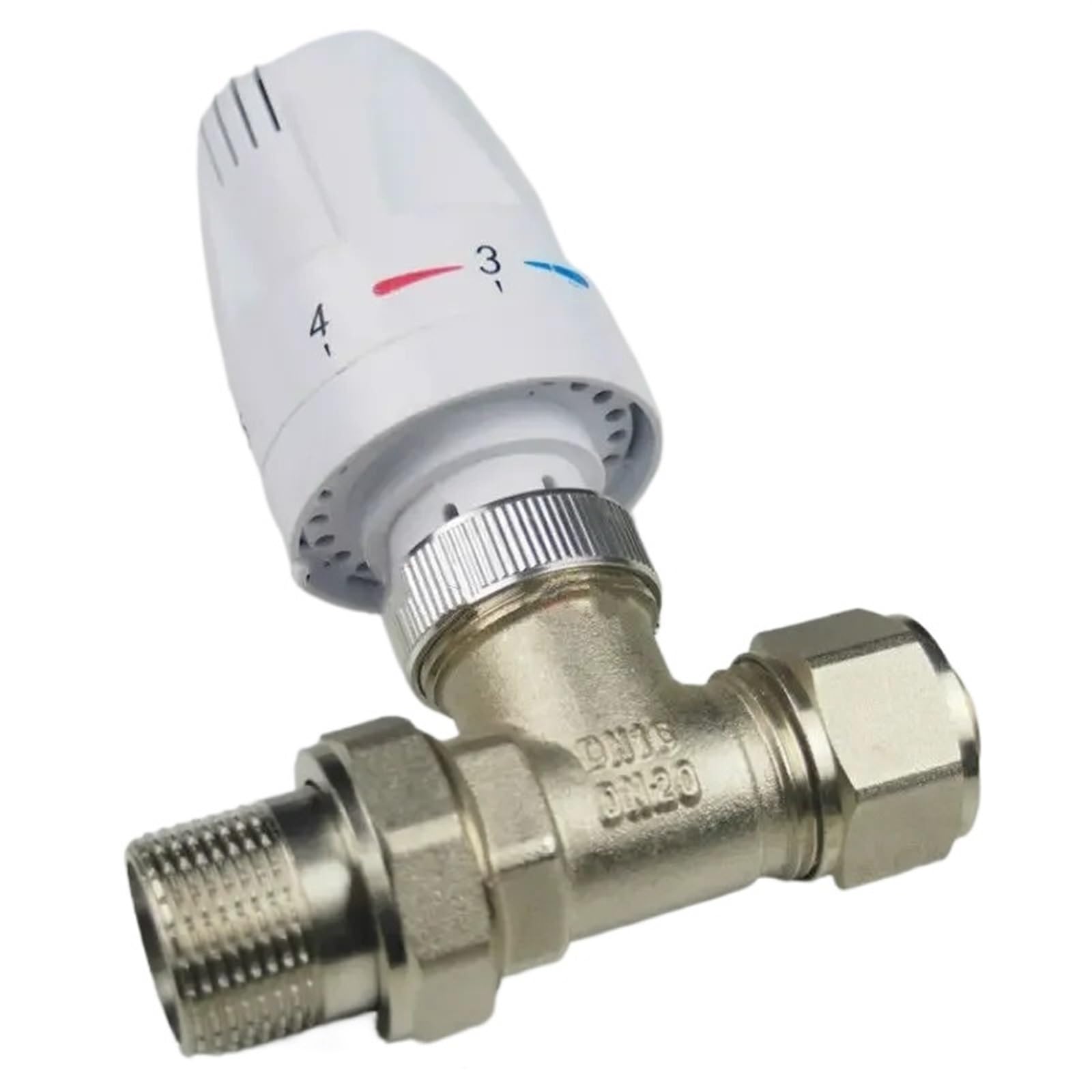 Vanne de radiateur thermostatique droit DN15 pour régulation automatique de température