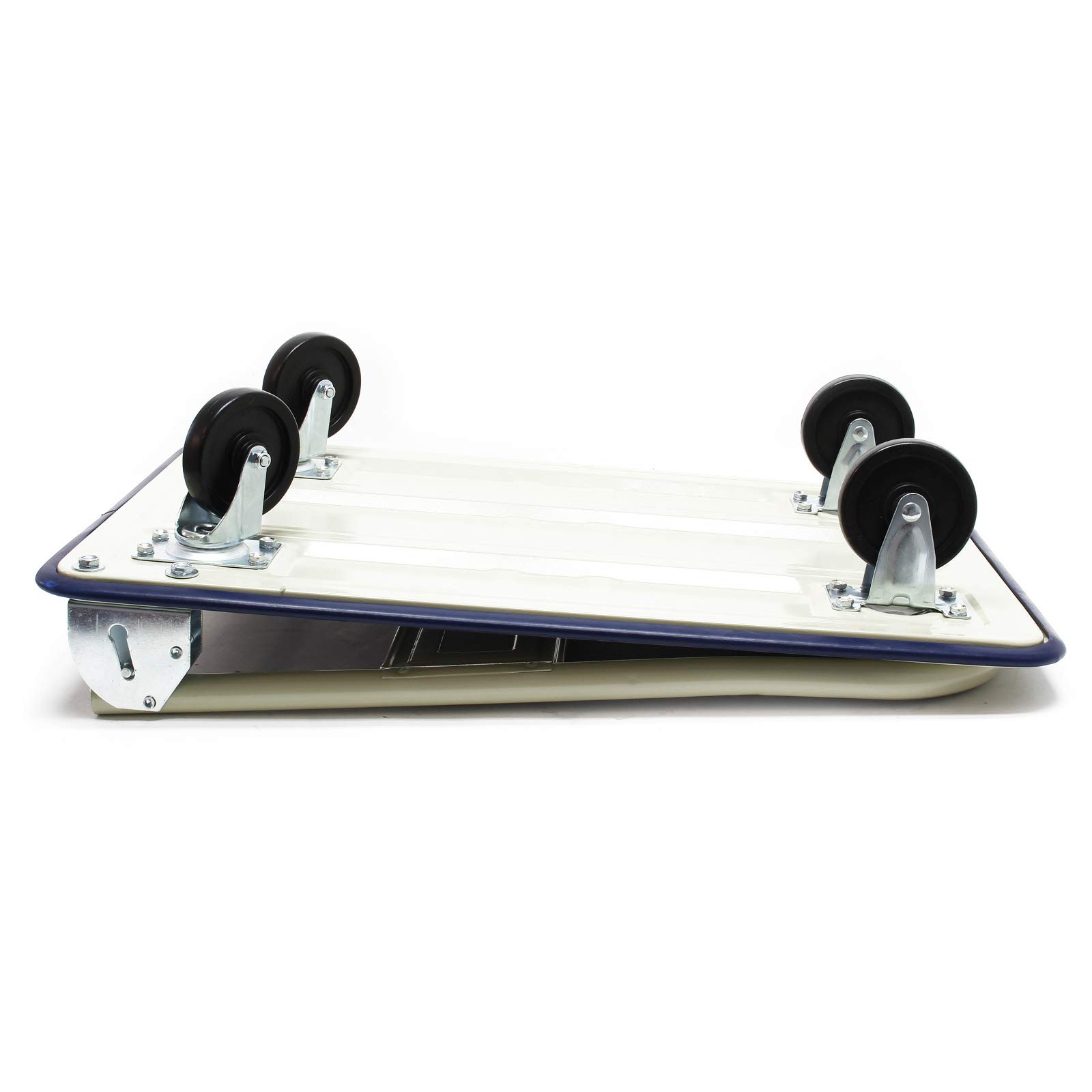 Carrello a pianale da magazzino max 300 kg con manico pieghevole