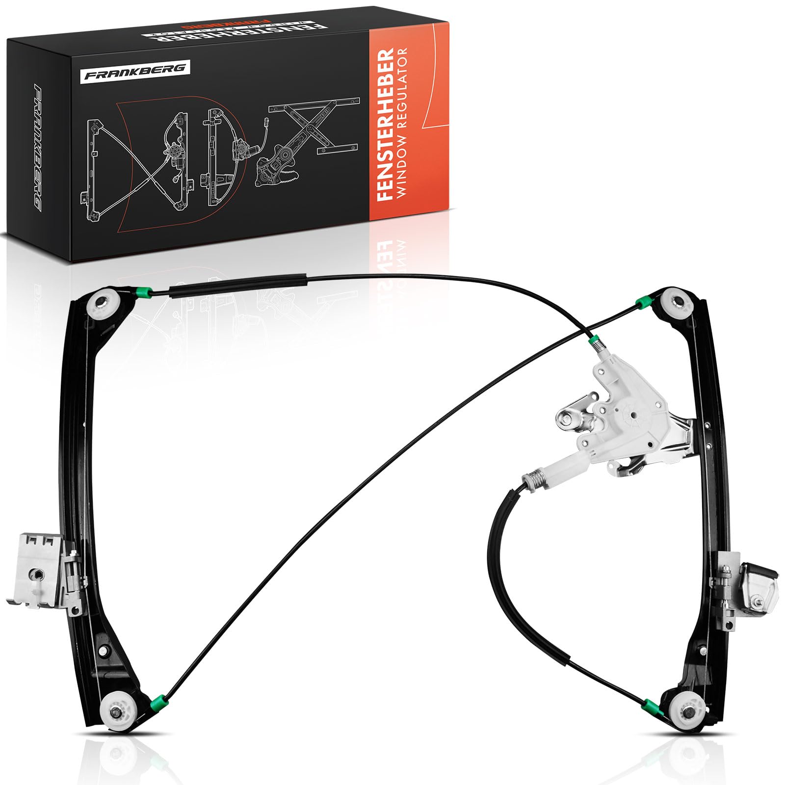 Frankberg Alzacristallo Meccanismo alzacristallo Elettrico senza Motore Anteriore destro senza piastra 2-Porte Compatibile con Serie 3 Cabriolet E46 Serie 3 Coupé E46 Replace# 67628362064