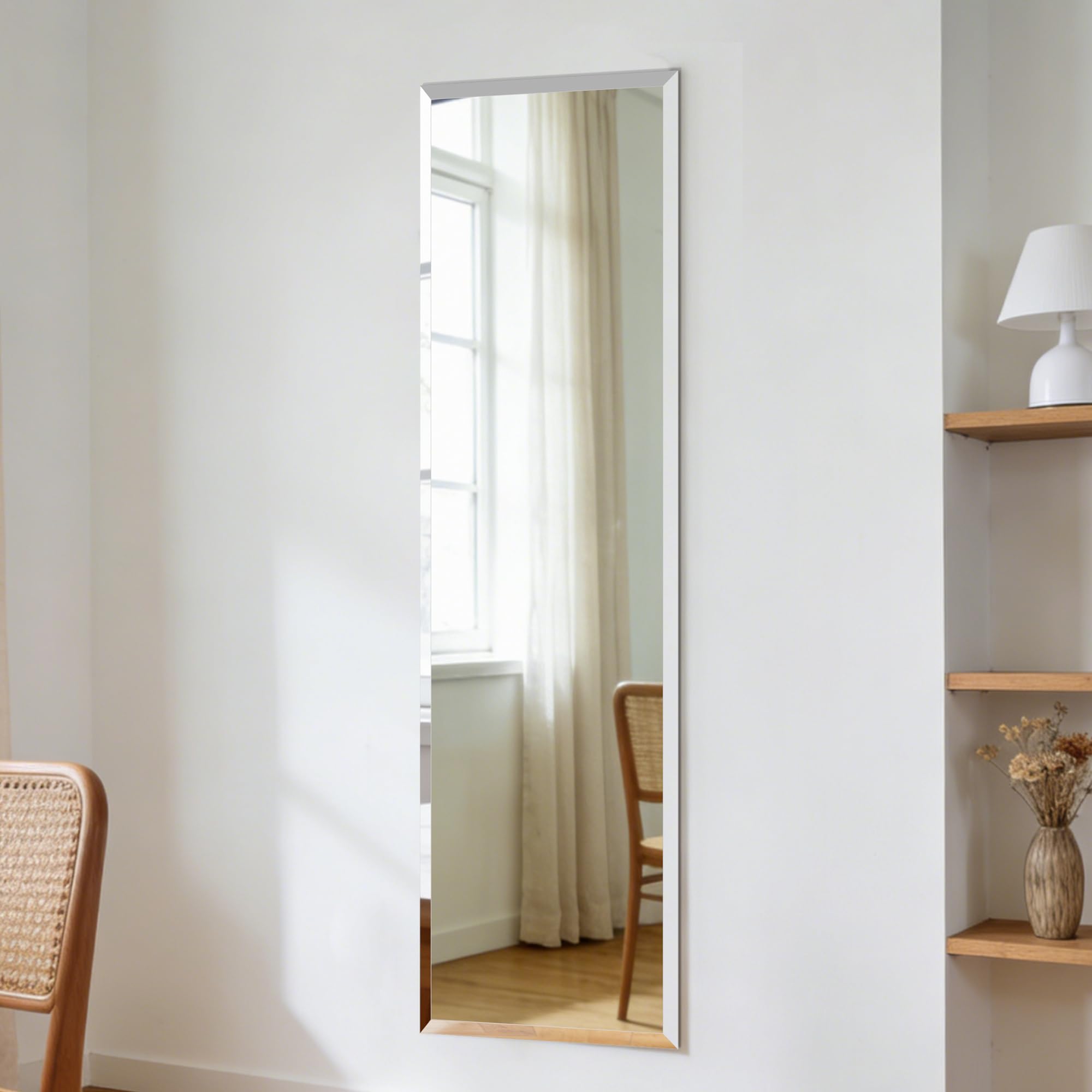 Photo 1 of Erpele Frameless Mirror | Full Length 64"x21" | Wall Mount Beveled Edge