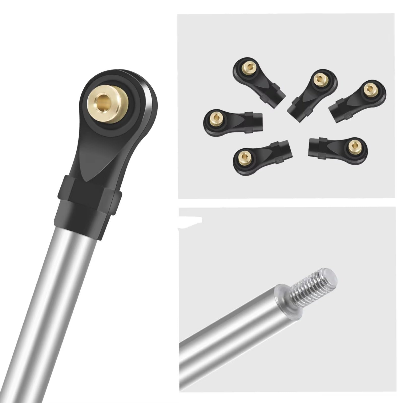 Rc Special Connecting Rod for Redcat for Ascent 1/18 Stainless Steel High Clearance for Chassis Steering Link Set RC Crawler Car Parts and Accessories Replacement Use