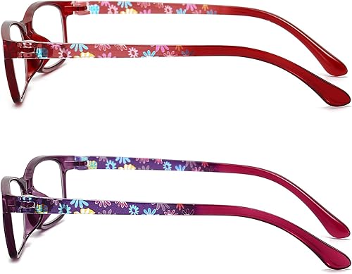 Miniatura 5 de RaoOG Lentes de lectura para mujer, con bloqueo de luz azul, lectores de computadora, lentes flexibles antifatiga oculardeslumbramientoUV