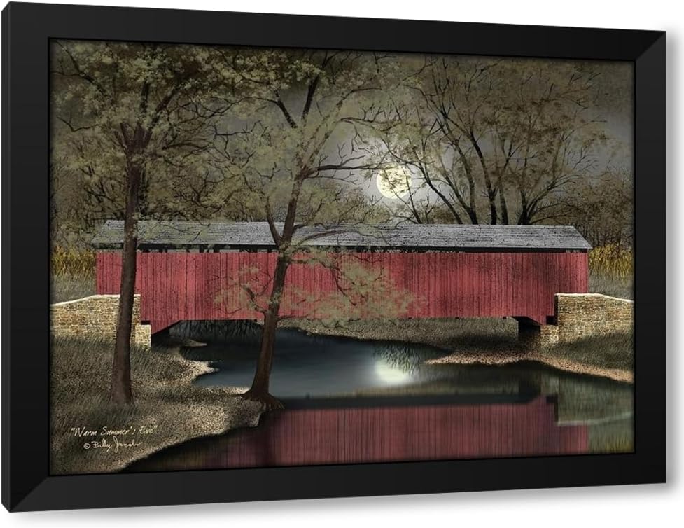 Jacobs, Billy 18x15 Black Modern Framed Art Print Titled Warm Summers Eve