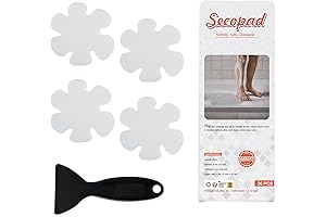 Tub Stickers Non-Slip Stickers with Scraper: Ensure Bathroom Safety