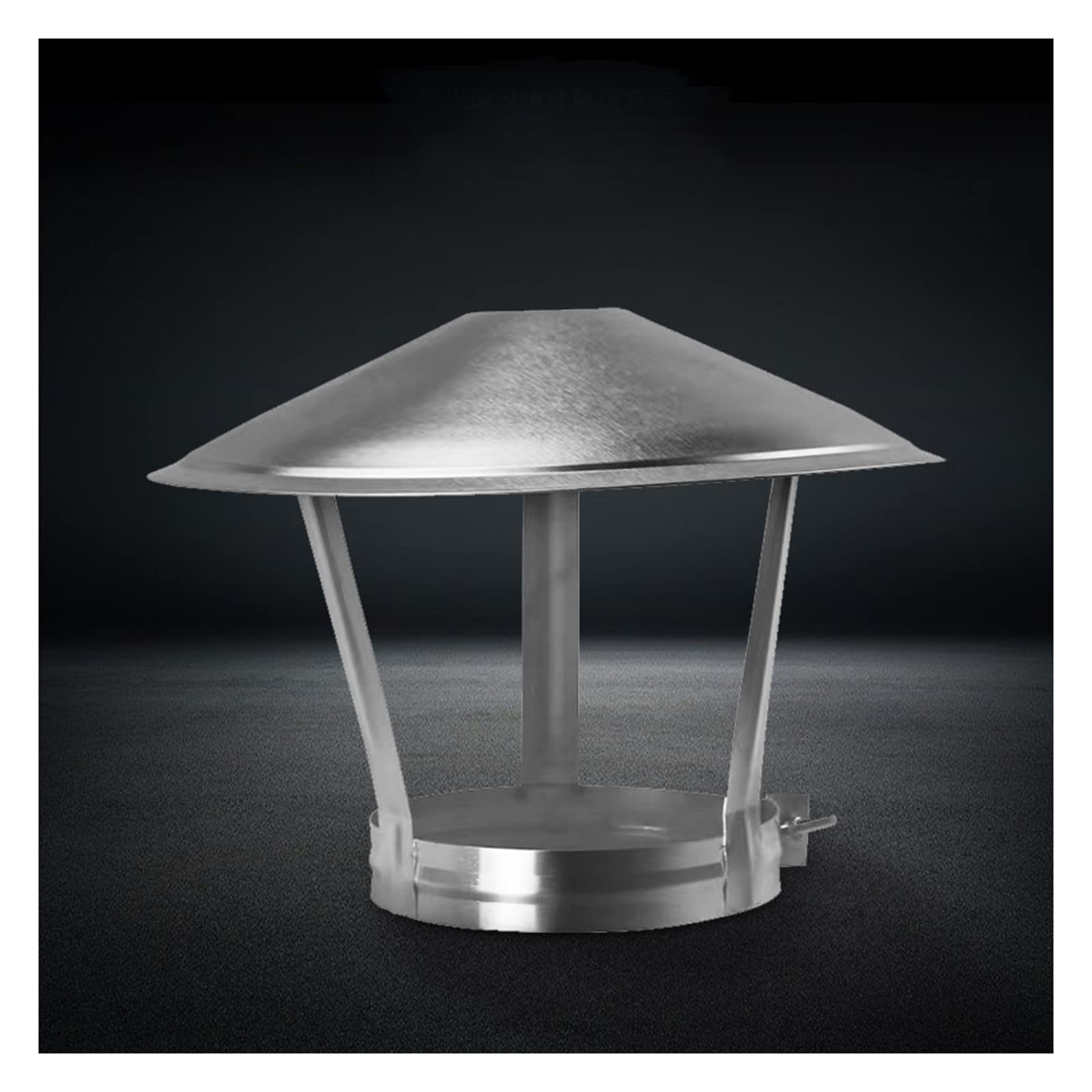 EJGMCNSGB Stainless Steel Chimney Cap Round Windproof Rain Hat Bird Protection Cover for Chimneys Easy Install Flue Cover (D24cm) - Weather Shield for Home.