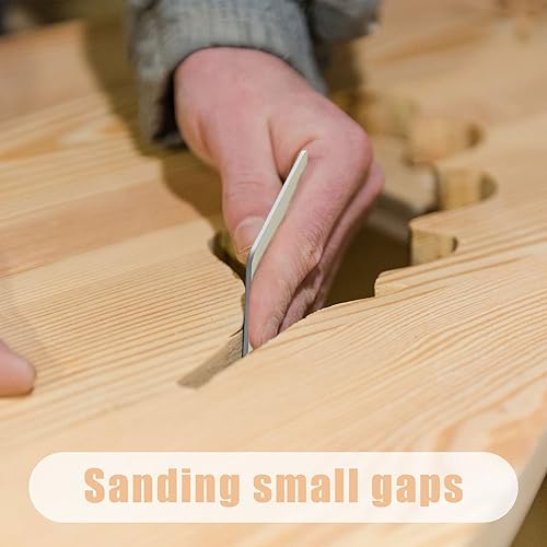 Miniatura 5 de Honoson 30 almohadillas de lijado de 2 x 2 pulgadas, almohadillas de lijado acolchadas para pulir suave, kit de bolígrafos de doble cara