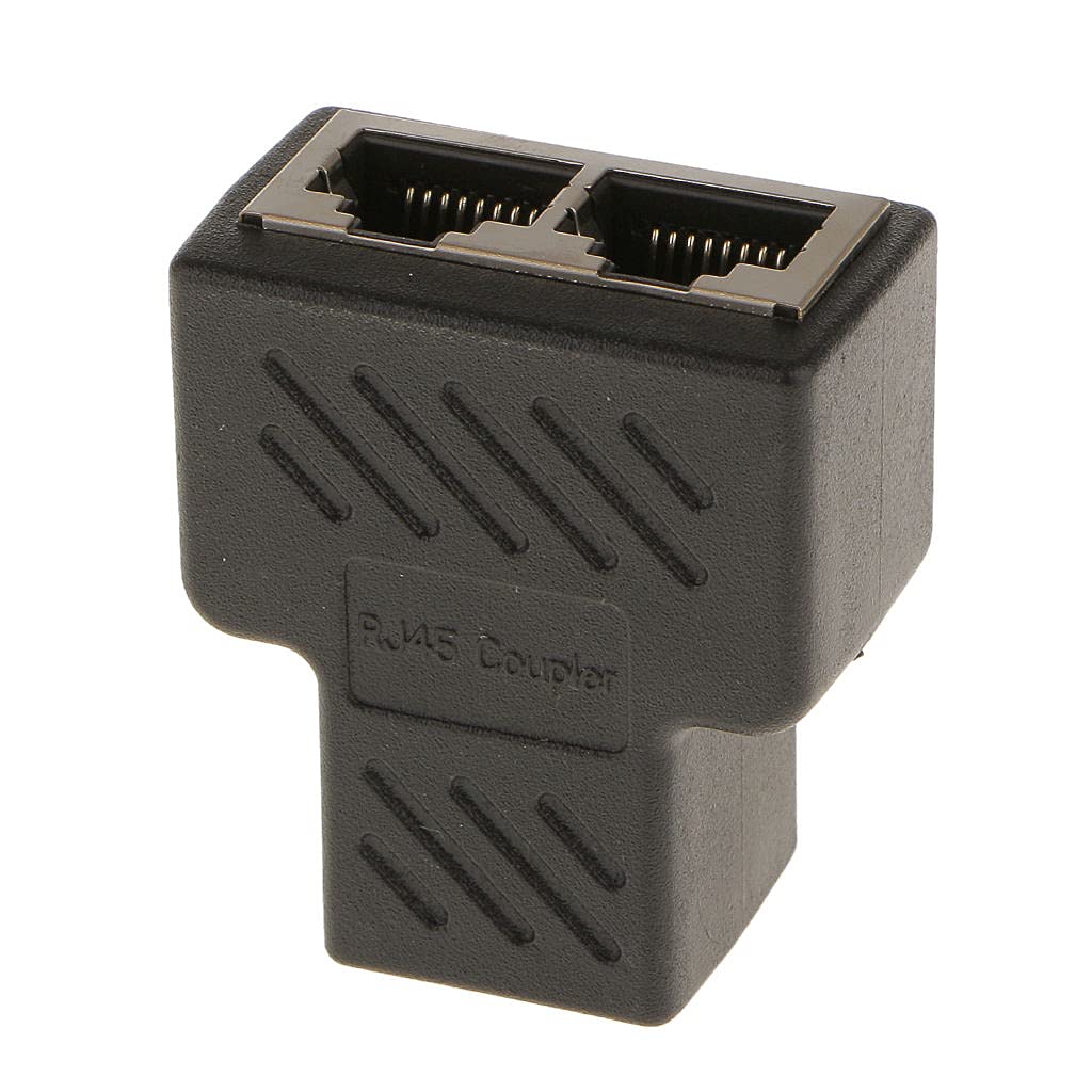 1à 2 Port RJ45 LAN Ethernet Network Connector Splitter Adapter