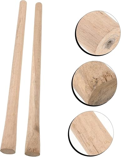 Miniatura 4 de Mango de azada de madera dura, 2 piezas, mango ergonómico de madera para herramientas de jardín para agricultores y jardineros, agarre