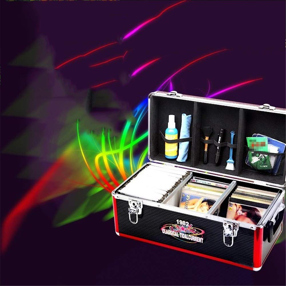 Amazon.co.jp: Zxyan ケースアルミLpのアルバムBoxHolds最大500
