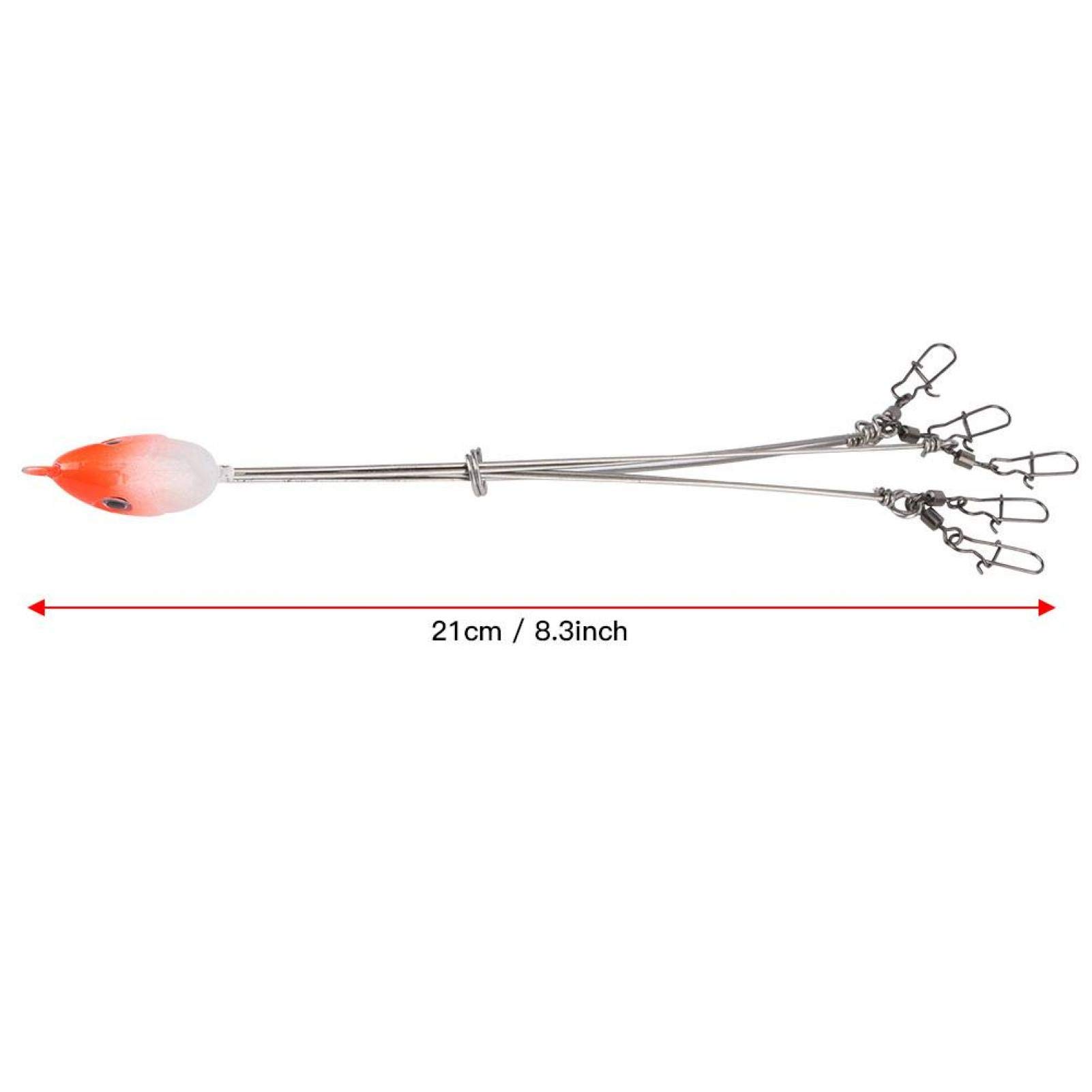 OUKENS Cebo de Paraguas, 5 Brazos Alabama Umbrella Jig Head Aparejo de Pesca Señuelos de Pesca con broches giratorios, Cebo de Plataforma de Paraguas ﻿(1#)